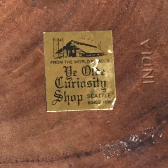 VTG Wood Box India Jewelry Bohemian Trinket - Picture 6 of 6